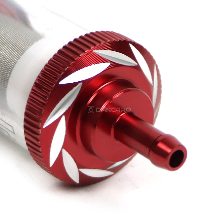 Filtro de combustible Universal para motocicleta, 8mm, motor en línea, carburador CNC, filtro de Gas y combustible, filtros de aceite para Motor, accesorios todoterreno ATV