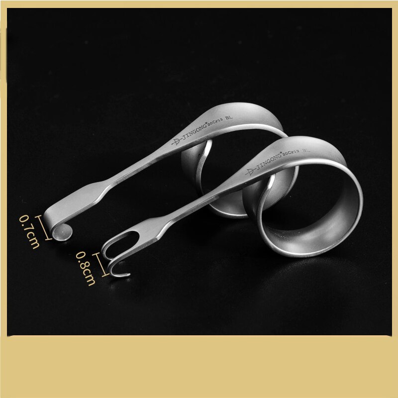 Piękno ze stali nierdzewnej podwójna powieka narysować hakiem z oczkiem torba hak cięgłowy pierścień prowizji podwójne pojedyncze pazur
