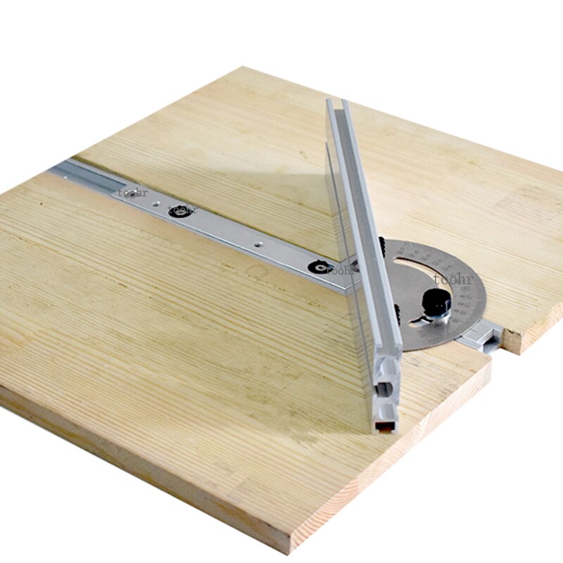 Woodworking Table Saw Angle Ruler Miter Gauge Guide W/ 415mm Fence Carpenter Push Band Saw Inverted Adjustable Angle Gauge