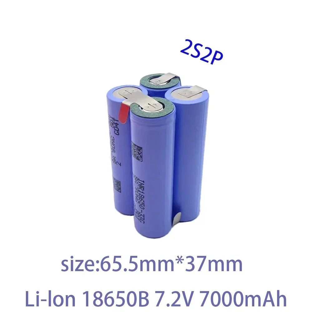 2 s1p 2 s2p 3 s1p 3 s2p 4 s2p 5 s2p 7.2 10.8V 16.8V 18V 33G akumulator litowo-jonowy 18650 3500mAh 18V bateria śrubokręt 18V: Niebieski
