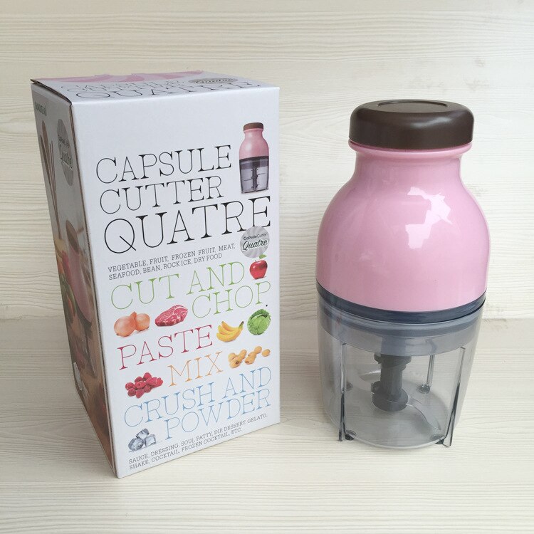 Electric Fruit Juice Capsule Cutter Quatre Cut and Chop Paste Mix Crush and Powder
