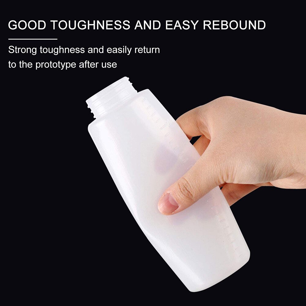 10Pcs Knijpt Flessen Plastic Knijpt Saus Flessen Met Caps Ketchup Salade Dressing Fles M56