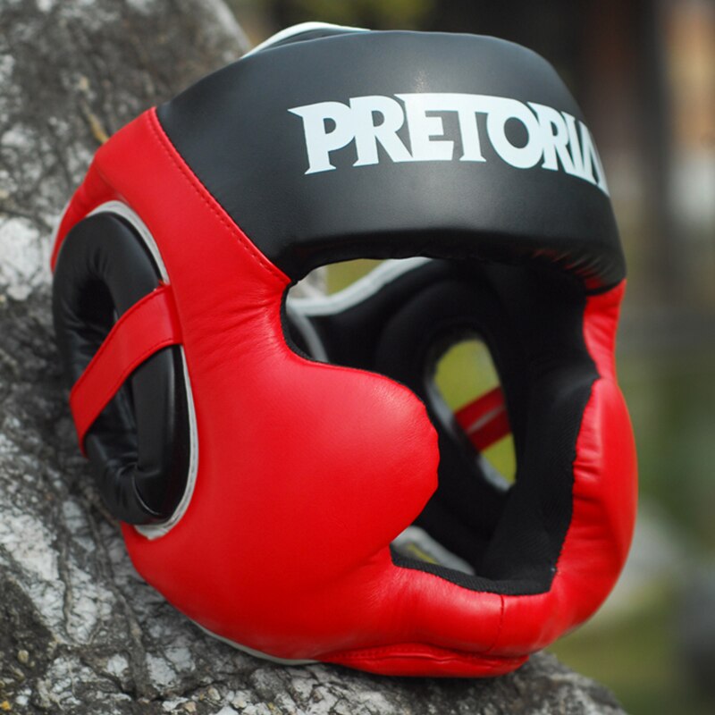 Pretorian 2 farver boksehjelm mma muay thai kick head protection sparring hovedbeklædning