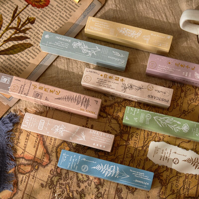 Vintage blomster kalender baggrund træ stempel planlægger træ gummi stempel sæt gør det selv scrapbog kort dekoration prægning