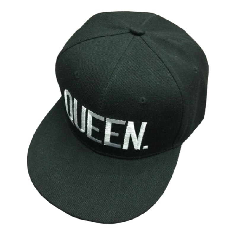 Gorra de béisbol para hombre y mujer, gorro de béisbol con estampado de King Queen y Bordado de letras, estilo hip hop, para deportes al aire libre, unisex: white QUEEN