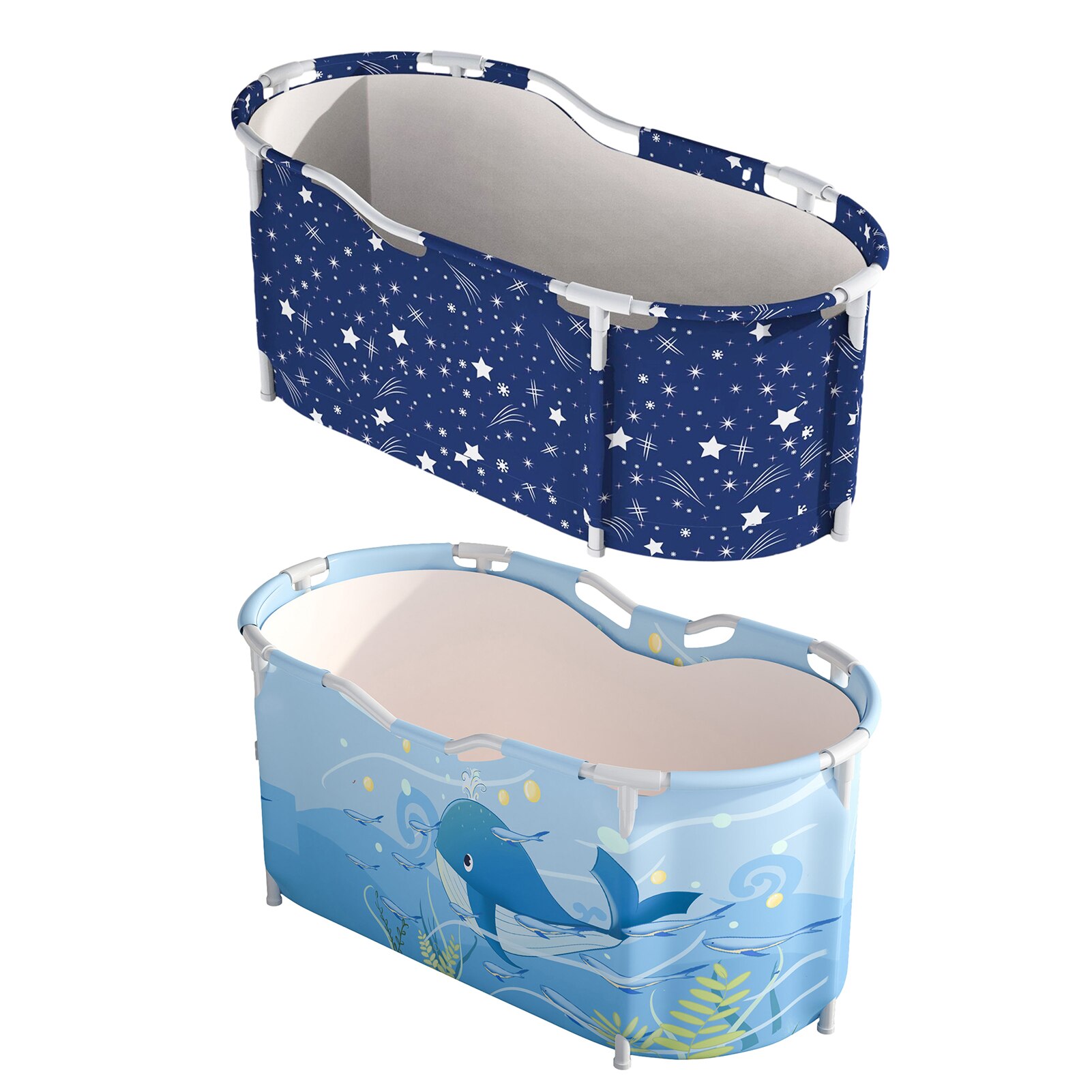 Portable Foldable Bathing Tub Camping Soaking Bath Tub For Travel Home Thick Full-body Bath Tub For Adults Children