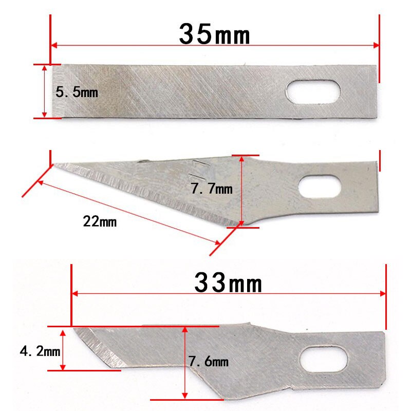 Blades Craft Artwork Cutting Knife DIY Carving Knife Stencil Scoring Hobby Chiseling Model Repairing Sculpture Scalpel Knife