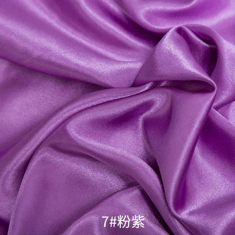 26 Colors Satin Fabric By The Meters Skirt Lining Material Wedding Decoration Fabric Box Lining DIY Clothing Sewing Background: L / Brown