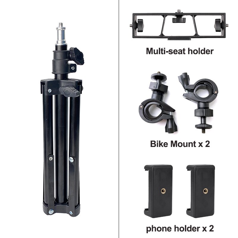 30-50cm Tripod Stand Extensionable Desktop Tripod for Mobile Phone Camera Flash Light Microphone Stand Holder Tripode: bundle 3