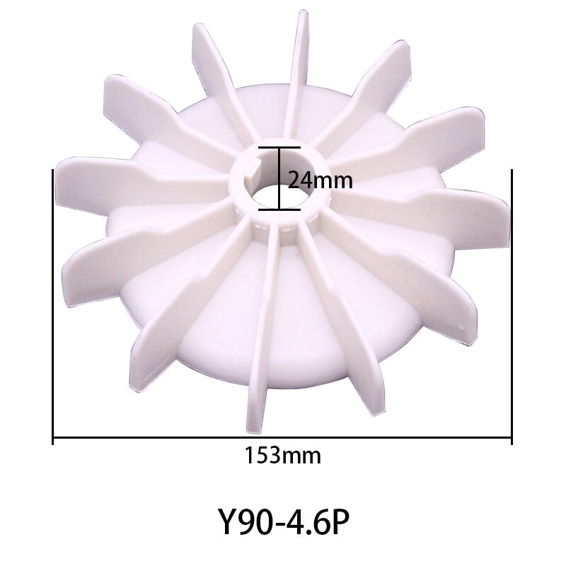 Y80 90 100 12 Blade Luchtpomp Fan Motor Plastic Ventilatorbladen Motor Serie Eenfase Motor Plastic Fan: b
