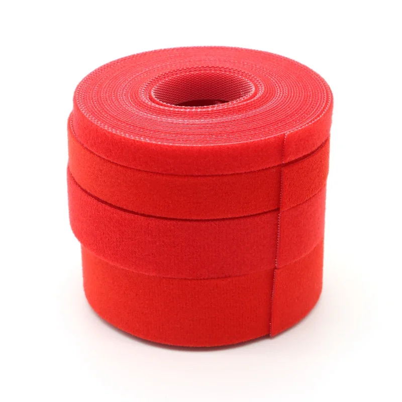 rot Kabelbinder, wiederverwendbares Schlaufenbündel, selbstklebendes Nylonband, Organizer, Clip, Drahthalter, Verwaltung, Befestigungsband, DIY