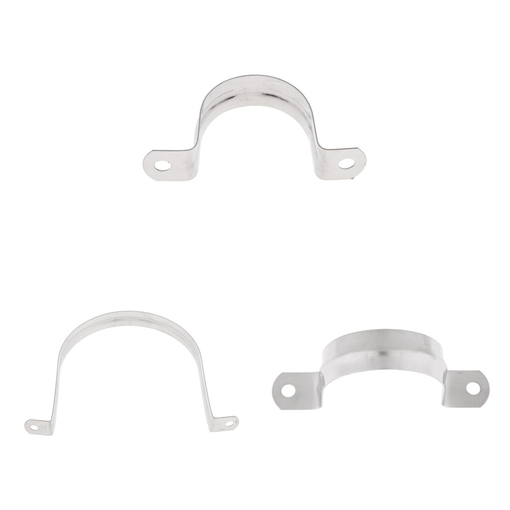 3 Pcs. 40 Mm/50 Mm/120 Mm Zadelpenklem Quick Splitter Klem Voor Slang Downpipe, Rvs