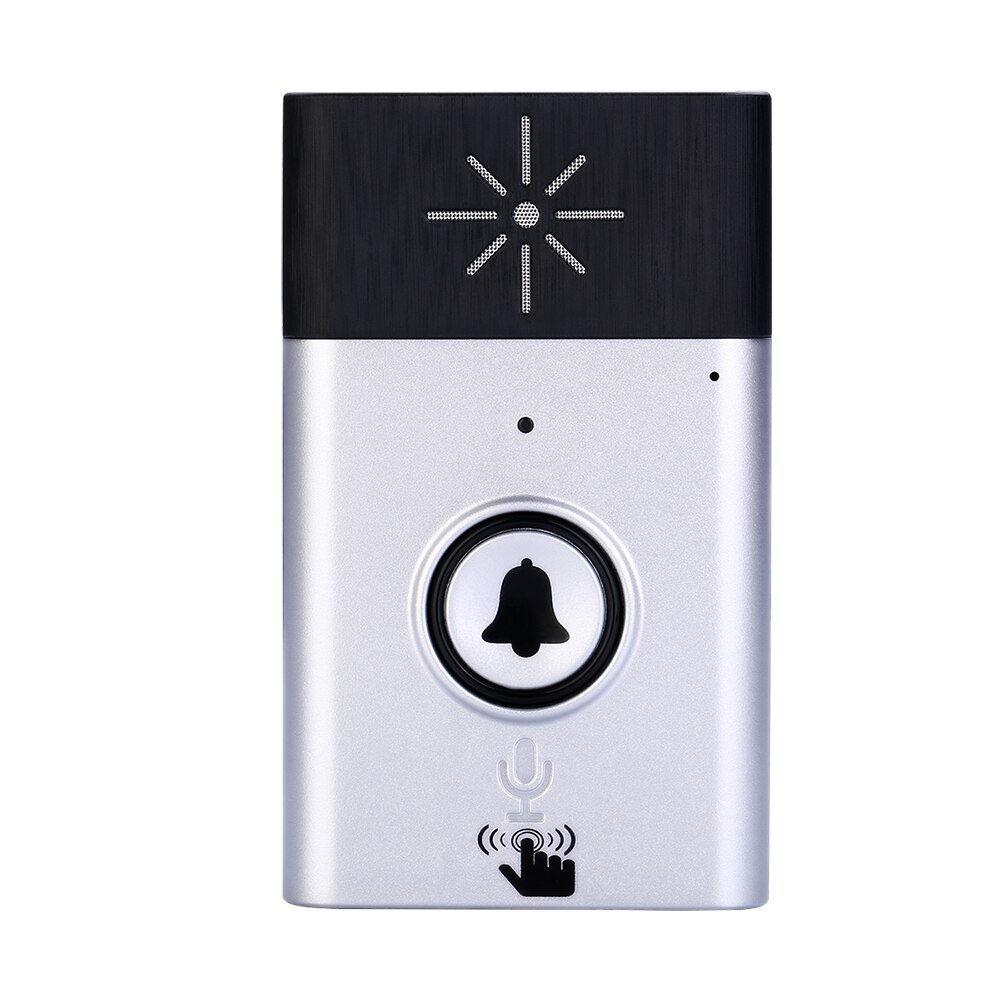 WiFi Voice Intercom Doorbell 2-way Talk Monitor with 1*Outdoor Unit Button 1* Indoor Unit Receiver Smart Home Security Door Bell