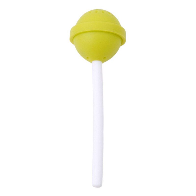 Safe Cute Lollipop Shape Silicon Sweet Tea Injector Candy Lollipop Loose Leaf Cup Filter Cup More Tea And Coffee: green