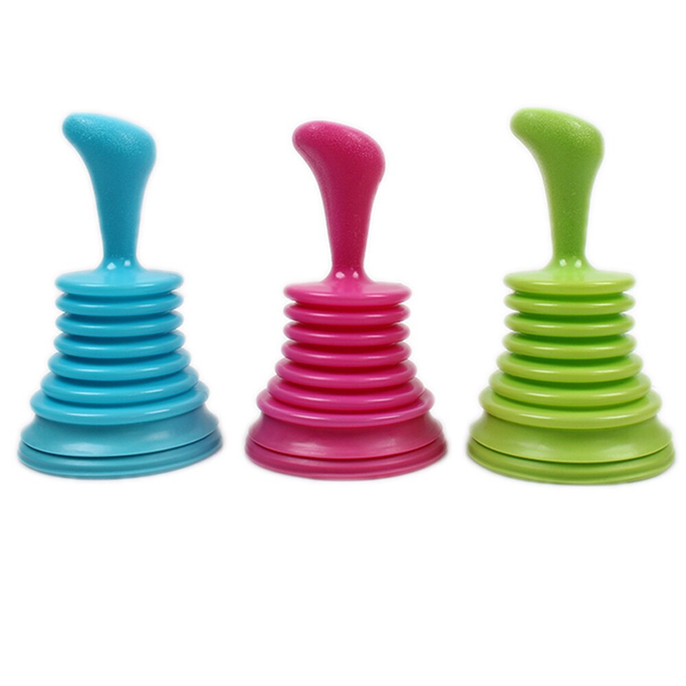 Toilet Drain Plungers Kitchen Rubber Sink Plunger Pipe-Cleaner Pipeline Dredger Household Sewer Suction Plug Bathroom Gadgets