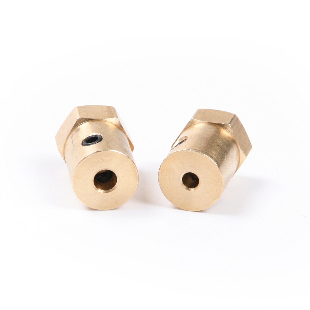 4Pcs/set Brass Coupling Hex Clamp Jaw Shaft Coupling CNC Motor Coupler Connector 3/4/5/6/7mm Shaft Diameter+Wrench