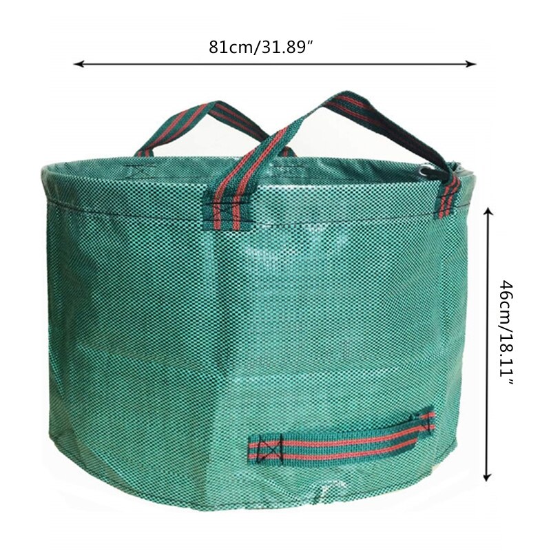 63 Gallon Large Garden Plant Grow Bag Heavy Duty Reusable DIY Planting Waste Bags Leaf Trash Can Container