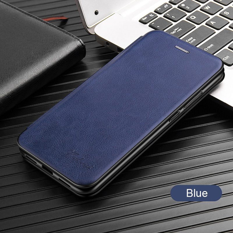 Em honra 30 pro caso de couro flip caso magnético para huawei honor 30 pro honor30 premium carteira suporte livro telefone capa coque: honor 30 / blue