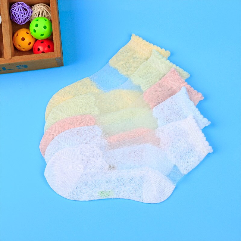 Meninas meias de malha estilo bebê meias com na moda elástico rendas flores verão nova chegada atacado 5 pares/lote crianças meias