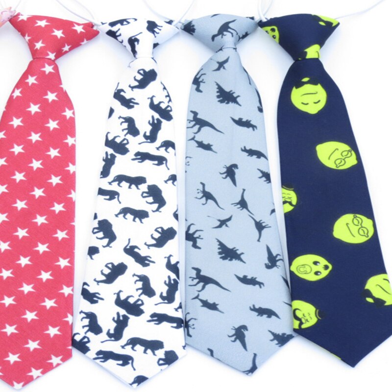 Børn drenge & #39 ;s slips bomuld stjerne dyr hals slips til børn jakkesæt 6cm print slips slanke piger slips gravatas