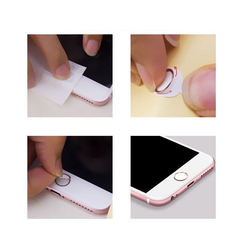 Touch ID Home Knop Sticker voor iPhone 5 s 5 SE 4 6 6 s 7 8 Plus iPad Apple Telefoon Stickers met Vingerafdruk Identificatie