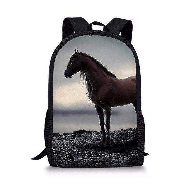 Forudesigns 3 Stks/set Wilde Paarden Schooltas Voor Jongens Orthopedische Rugzakken Schooltas Basisschoolleerlingen Mochila Escolar: Y3194C