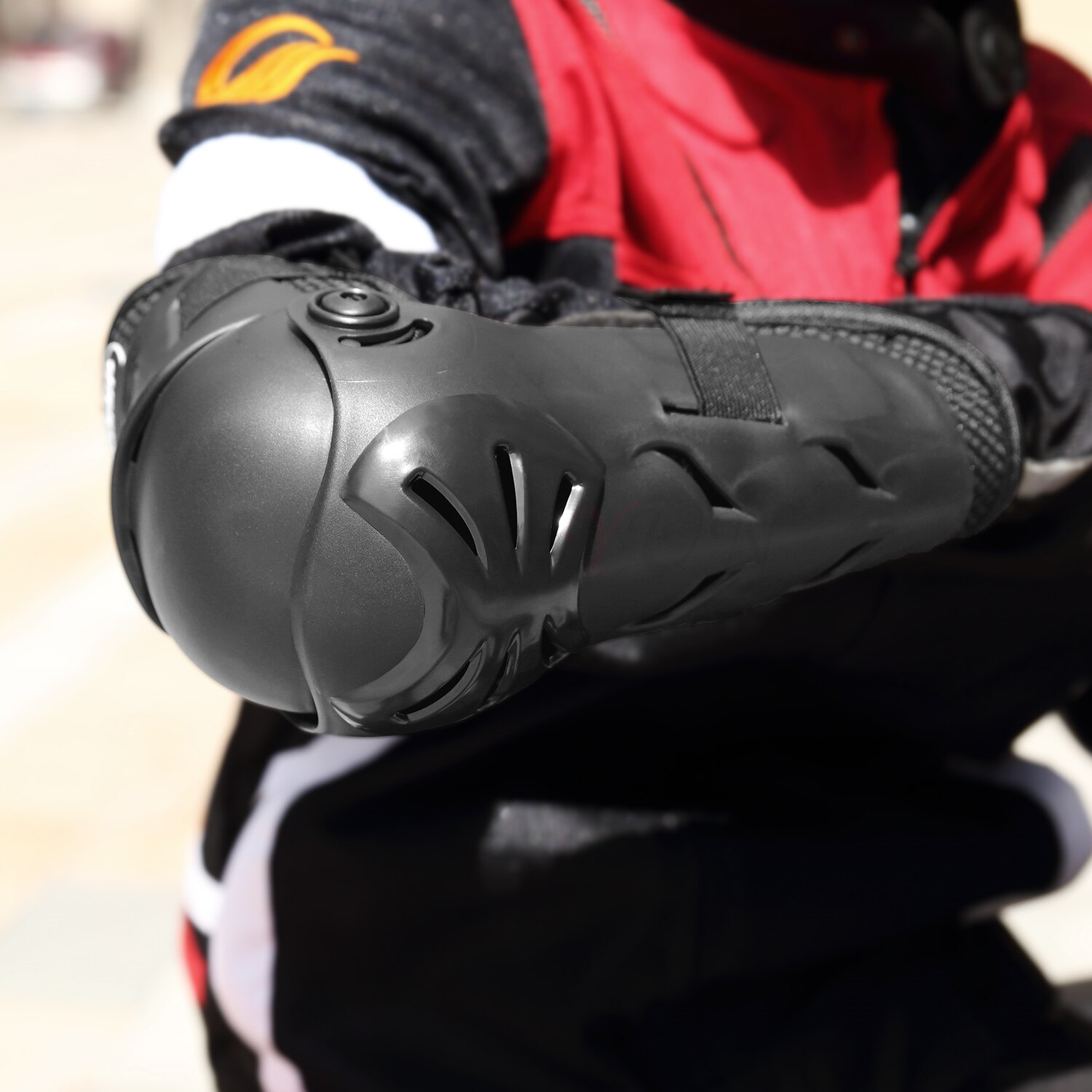 Unisex motorfiets pantser bescherming motocross knie elleboogbeschermer beschermer moto cross rugpantser beschermende elleboog kniebeschermer 4pc r3