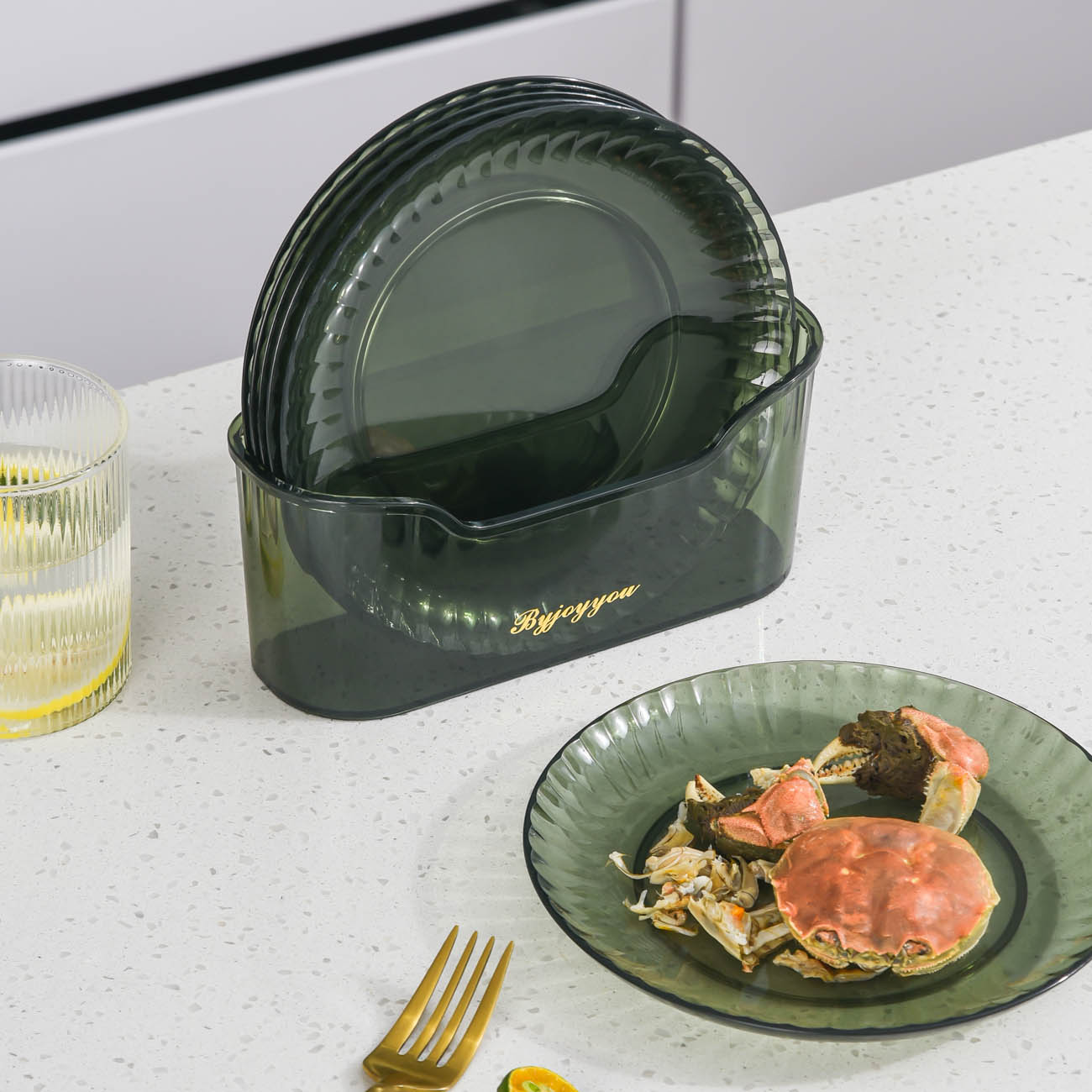 6PCS/Set Household Dining Table Small Plate Food Snack Dish Dried Fruit Food Serving Trays Spit Bone Dish