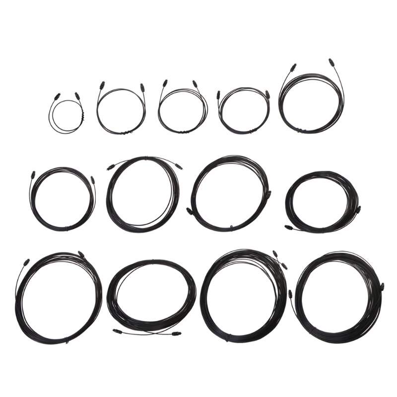 Digital Optical Audio Kabel Für Toslink SPDIF DVD CD 0,5 m 1m 1,5 m 1,8 m 3m 5m 8m 10m 12m 15m 20m 25m 30m