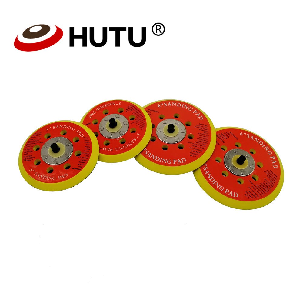 5" 6" Sanding Pad Backing Plate for DA Polisher 125mm 150mm Self Adhesive Back Plate with Heat Emission Holes
