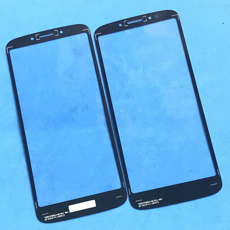 10 stuks/partij Voor Outer Screen Glas Lens Vervanging Touch Screen LCD Cover Voor Motorola Moto G6 Spelen xt1922