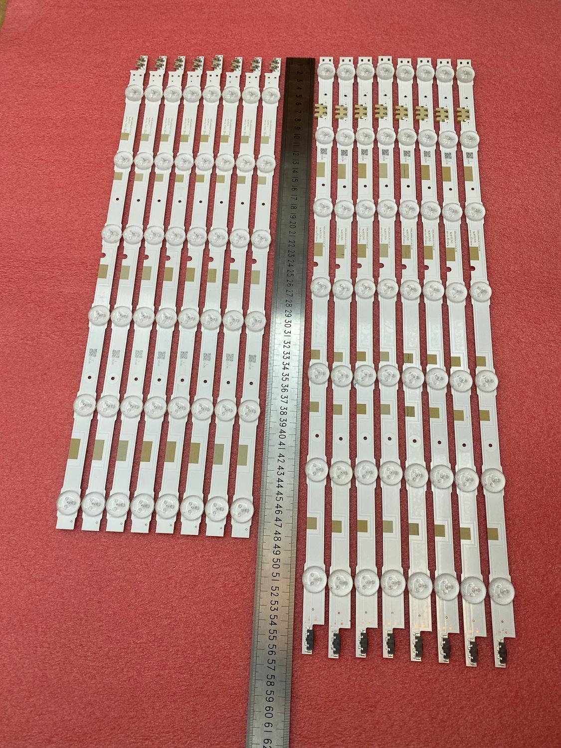 16 pz striscia di retroilluminazione a portato per Samsung 50JS7200 UE50JU6800 UN50JS7000 BN96-38480A 38479A V5dott_500SCA 500SCB_R1