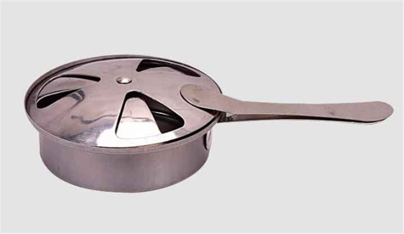 Golden stainless steel alcohol stove household commercial Removable small chafing dish solid fuel boiler small cooking pots