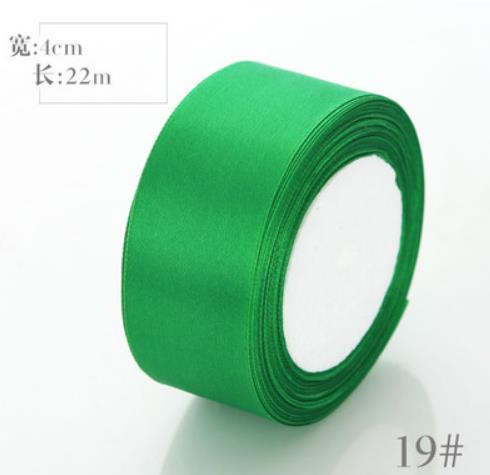 Corde d&#39;emballage en couleur 22m, largeur 4cm, ruban, cerclage de ballon, gif t, corde de fleurs, sangle lisse et brillante: green