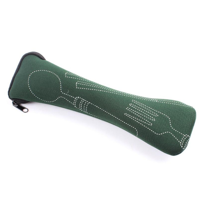1PC Geschirr Tasche Waschbar mit Reißverschluss Reise Besteck Bausatz fallen Tragbaren Tasche Für Abendessen Haushalt Werkzeug Reisen Zubehör