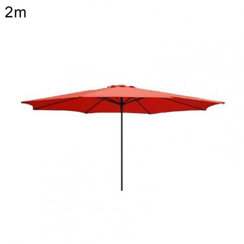 Bequem Terrasse Regenschirm Ersatz Gewebe Faltbare Baldachin Abdeckung Polyester Anti-verformen Sonnenschirm Baldachin Abdeckung: Rot / 3M