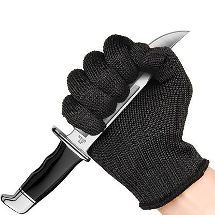 Class 5 Anti-cut And Breathable Double Wire Gloves Multi-purpose Wear - resistant, Protective, Self - defensive And Scratch: Black