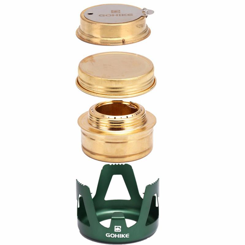 Ultra-licht Camping Herde Geist Brennkammer Alkohol Herde Picknick Herde Camping Ofen Camping Tragbare Falten Picknick BBQ