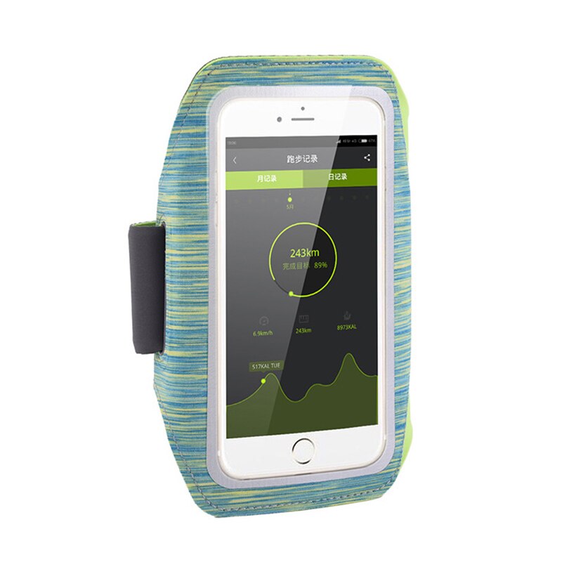 Hardlopen wandelen wandelen sport mobiele telefoon armband hoesje voor iphone samsung xiaomi armband mobiele telefoon houder bij de hand: Blauw