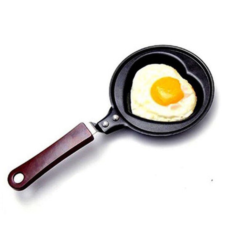 Non-stick Omelet Pan for Eggs Cake Ham Frying Pans No Oil-smoke Grill Pan Cooking Pot Kitchenware Tools: mini heart style