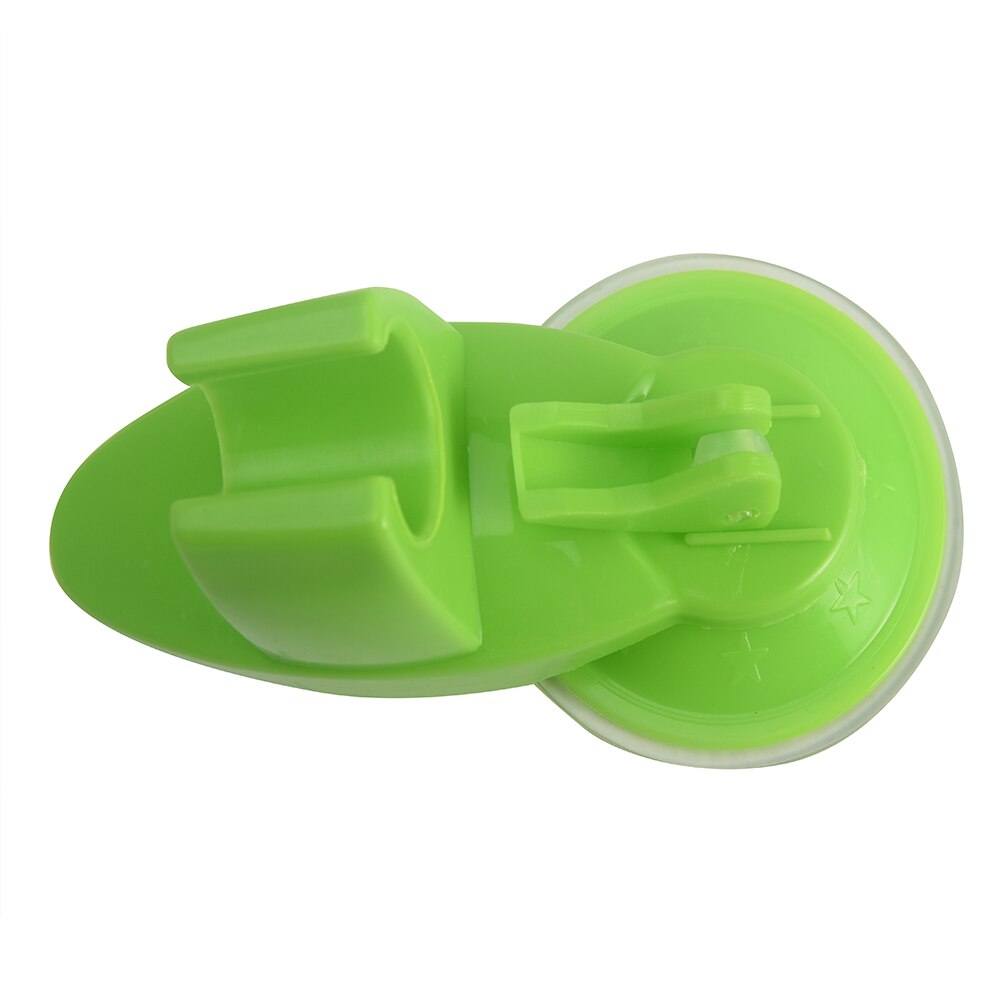 Strong Attachable Shower Head Holder Movable Bracket Powerful Suction Type Bathroom Seat Chuck Holder Shower Fixed Bracket: green