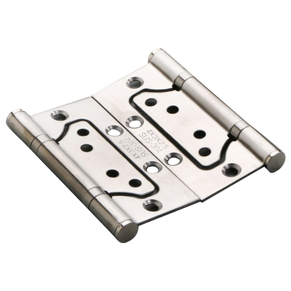 2pcs Heavy Duty Ball Bearing Hardware Easy Install Stainless Steel Home Door Hinge Durable Replacement Parts Thickened Silent