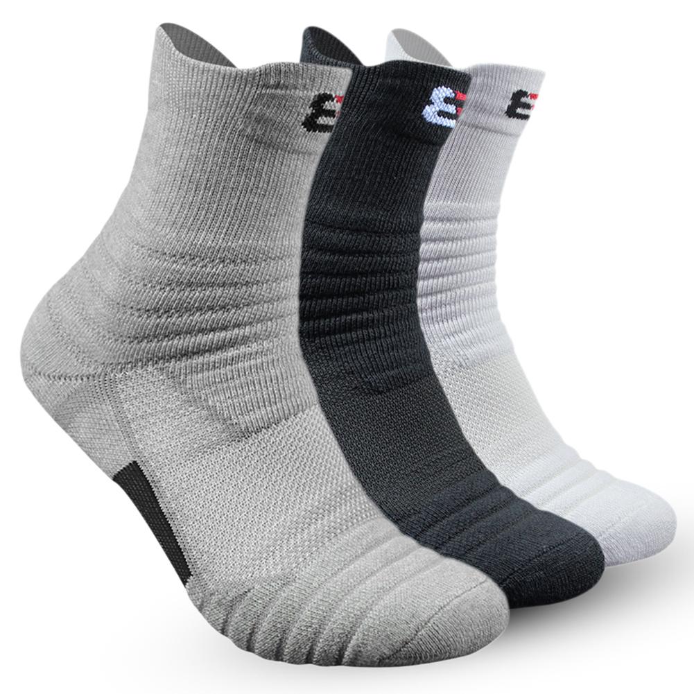 1 par de calcetines de baloncesto para hombre, calcetines deportivos para correr al aire libre, calcetines deportivos antideslizantes para tenis y bádminton