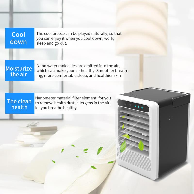 Draagbare Mini Ventilator Usb Luchtbevochtiger Airconditioner Desktop Slaapkamer Home Office Koeler