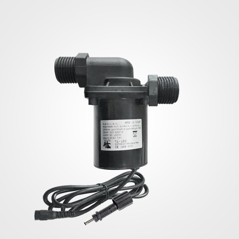 12V 24V DC Brushless Water Pump Silent 4 Points Threaded Solar Water Heater Shower Floor Heating Booster Pump IP68