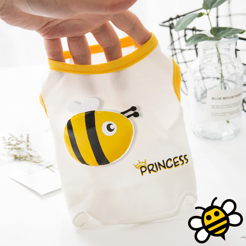 Chaleco Para gato, Ropa fina y transpirable Para mascotas, tridimensional, de dibujos animados, Para perros, novedad de verano: A / XL