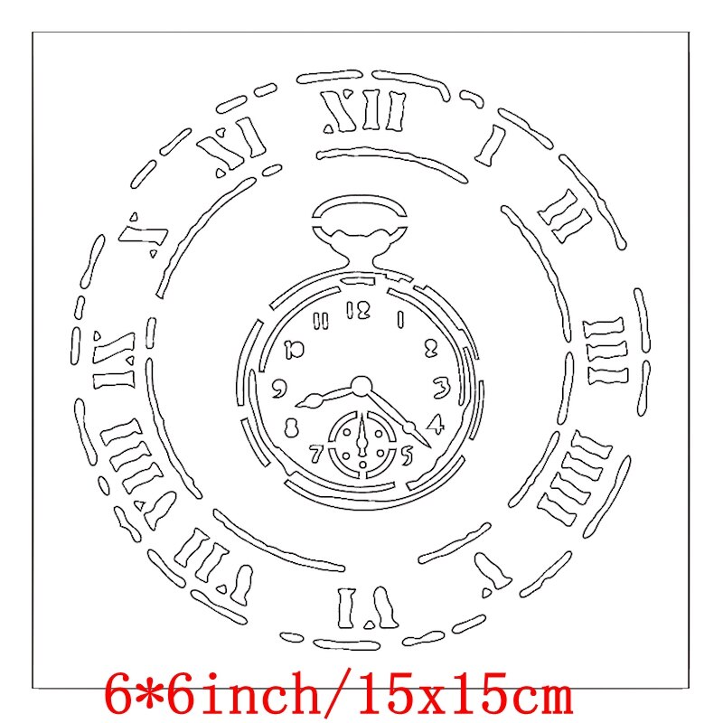 Keep Calm And Love Clock plantilla para álbum de recortes de bricolaje grabador de relieve para tarjetas de papel plantillas artesanales decorativas hechas a mano hoja de dibujo: MB0016C1