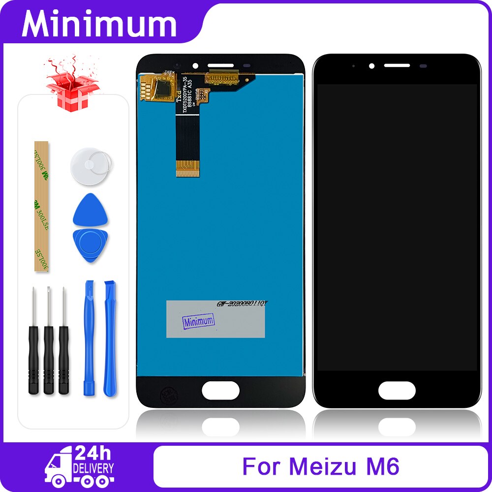 Per Meizu M6 M711H M6s M712H M6T Display LCD Touch Screen Digitizer Assembly Parti di Ricambio + Regali