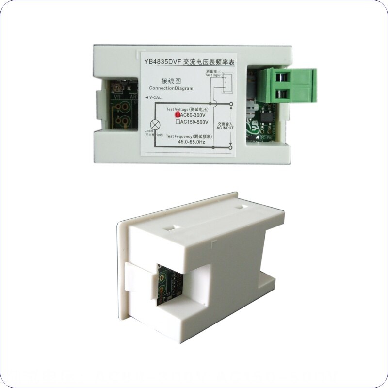 Voltmeter Hertz HZ Meter AC 150-500 V Spannungsüberwachung LCD Dual Display Spannung Frequenz Meter Digital 45-65 HZ Frequenzzähler
