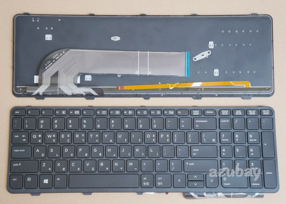 Russische Deutsch Französisch Schwedisch Finnische Hebräisch Koreanische Taiwan Türkische Bulgarische Tastatur für HP Probook 650 G1, 655 G1, hinterleuchtet: Koreanisch hinterleuchtet